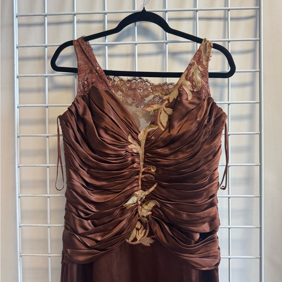 alberto makali gold dress Gold sequin short dress